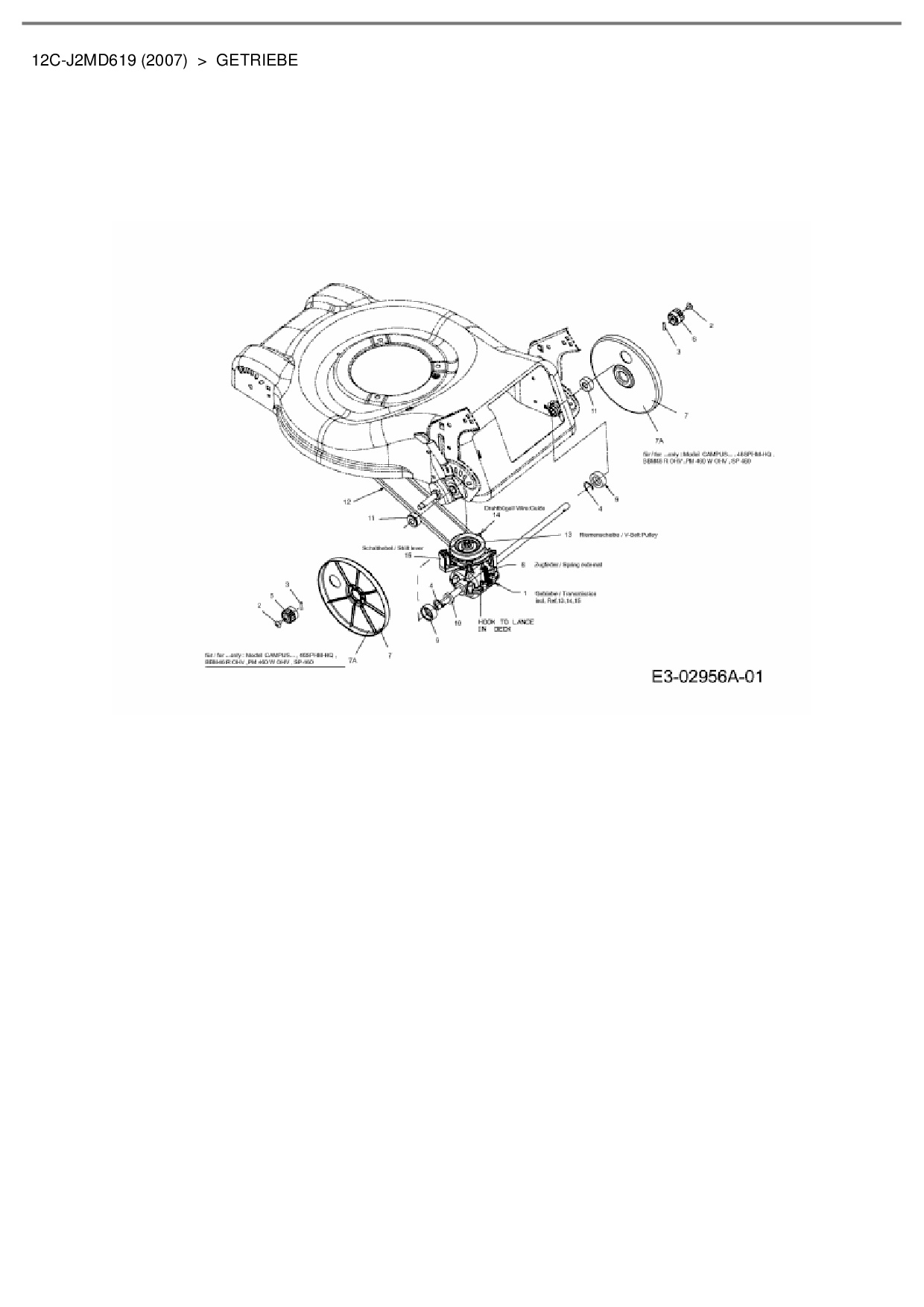 Budget Bbm 46 R Ohv Bedienungsanleitung Pdf Ersatzteile von Budget Motormäher mit Antrieb BBM 46 R-OHV aus der Ze