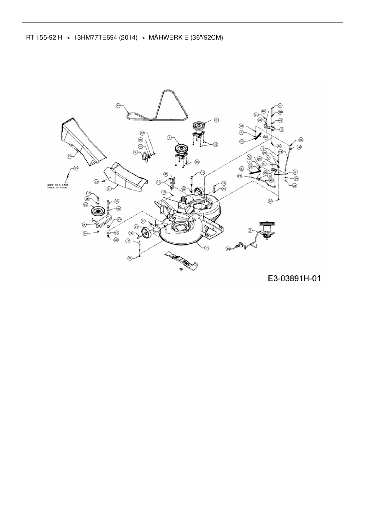 Lux Rt 155 92 H Keilriemen Wechseln Ersatzteile von Lux Tools Rasentraktor RT 155-92 H aus der Zeichnung